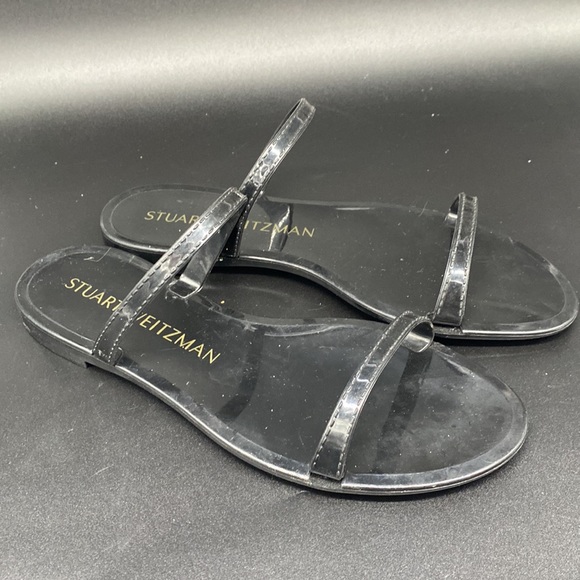 Stuart Weitzman Sawyer Slide Sandal in Black size 6B - Picture 8 of 8